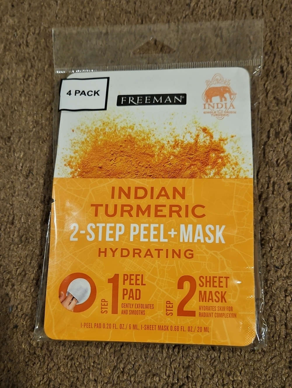 Freeman Indian Turmeric 2-Step Peel + Mask Hydrating